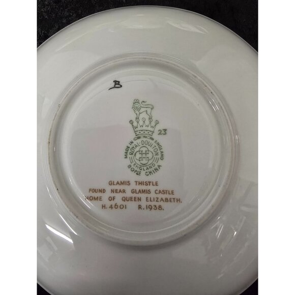 Royal Doulton Glasmis Thistle Tea Set 2 Cups & Saucers, Creamer & Sugar Bowl - Picture 13 of 13